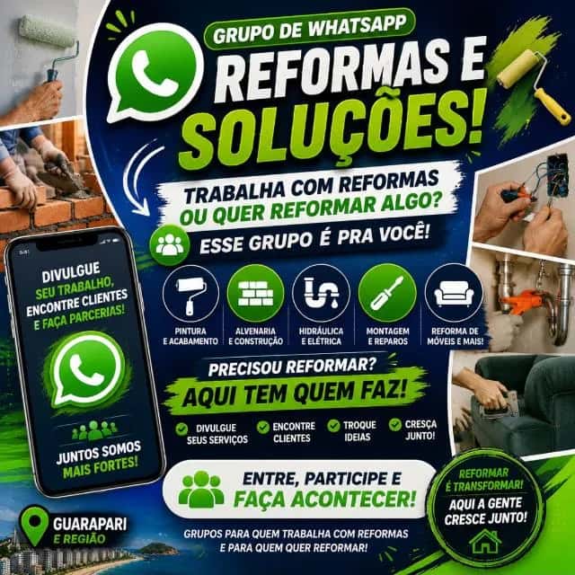 Guarapari, Pra Quem Trabalha com Reformas ou Quer Reformar Algo — grupos de WhatsApp