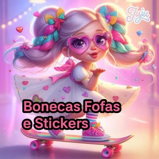 Bonecas Fofas e Stickers