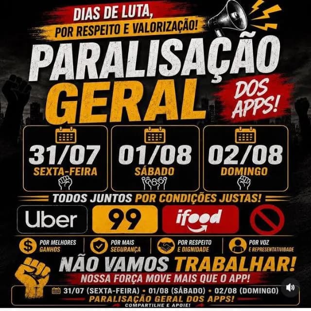 Paralisação Geral Dos Apps