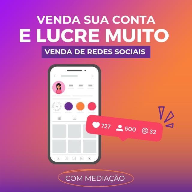 VENDA DE CONTAS, REDES SOCIAIS E SEGUIDORES — grupos de WhatsApp