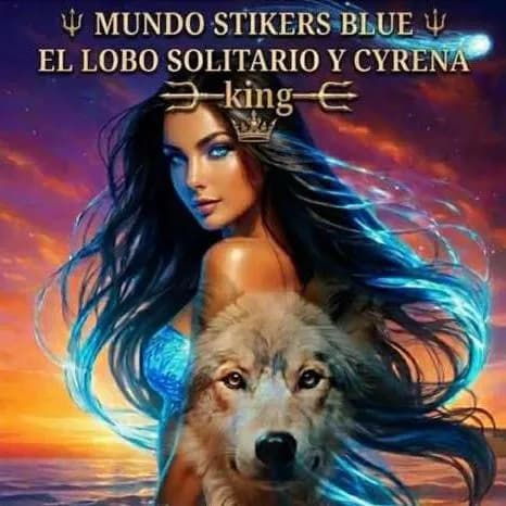 Stikers Blue El Lobo Solitario y Cyren King