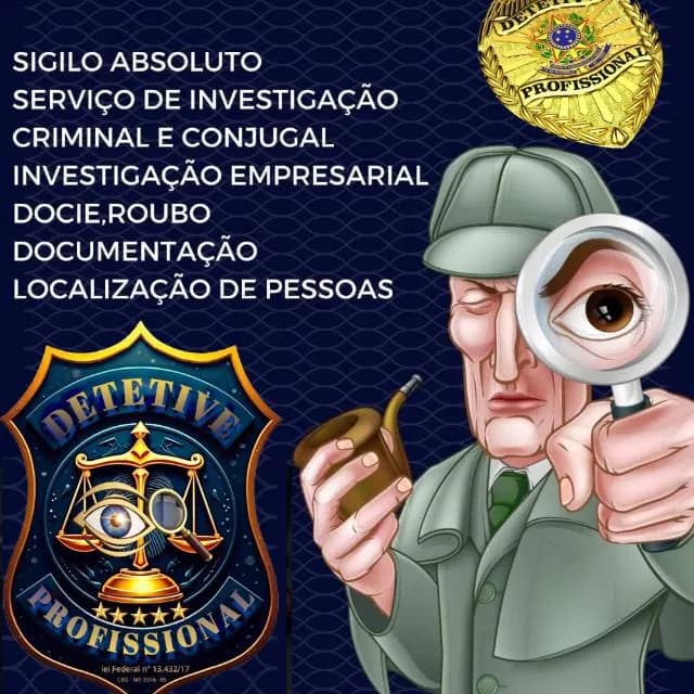 DETETIVE PROFISSIONAL, INVESTIGADOR PROFISSIONAL, BOMBEIROS CIVIL, SEGURANÇA PRIVADO E ETC....